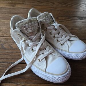 Converse Kids Sneakers in Gold and White